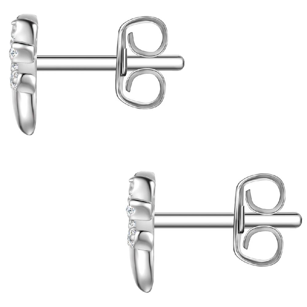 ﻿Rafaela Donata Ohrstecker Sterling Silber Zirkonia weiß Top Angebot