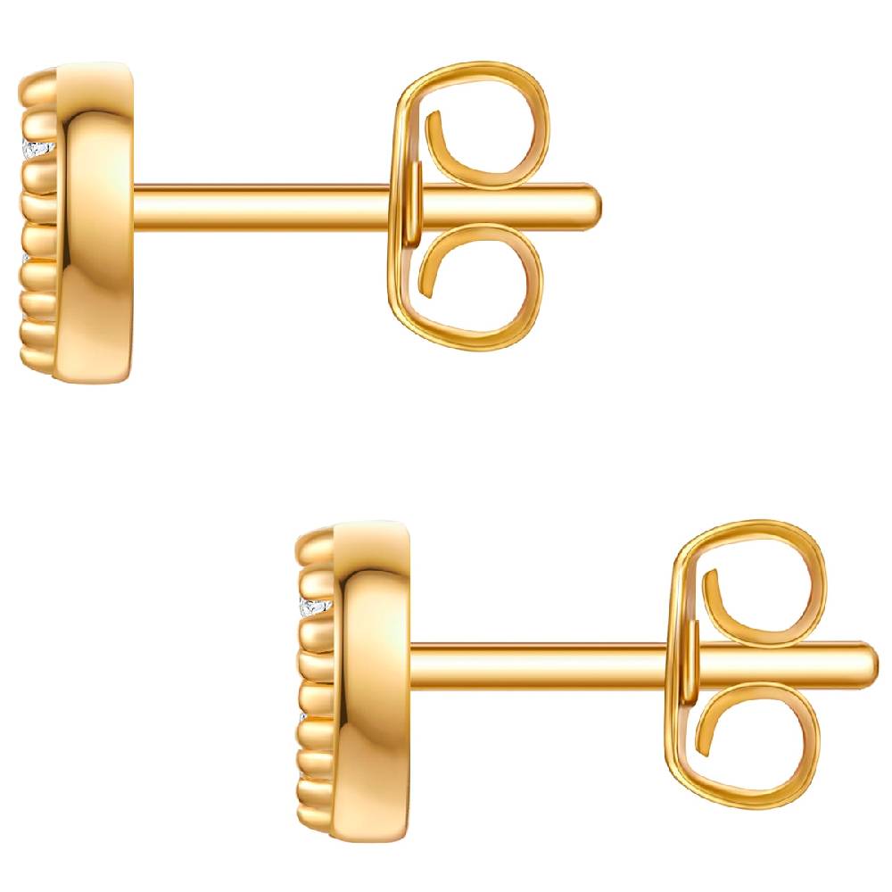 Rafaela Donata Ohrstecker Sterling Silber gelbgold Zirkonia weiß Blitzangebot