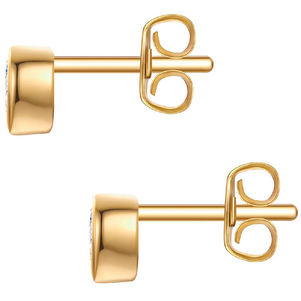 Rafaela Donata Ohrstecker Sterling Silber gelbgold Zirkonia weiß Super Sparpreis