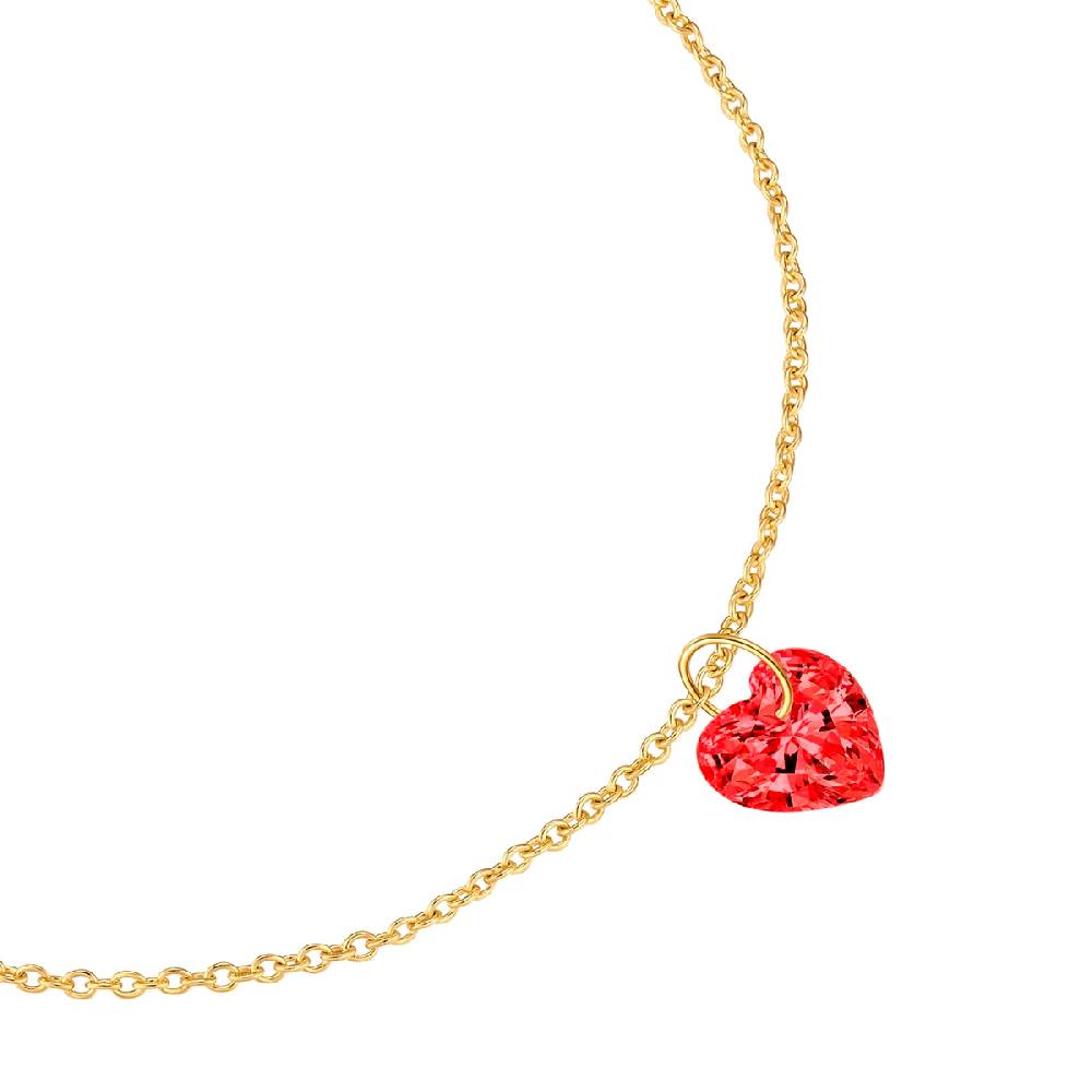 Rafaela Donata Armband Sterling Silber gelbgold Zirkonia rot Letzter Tag