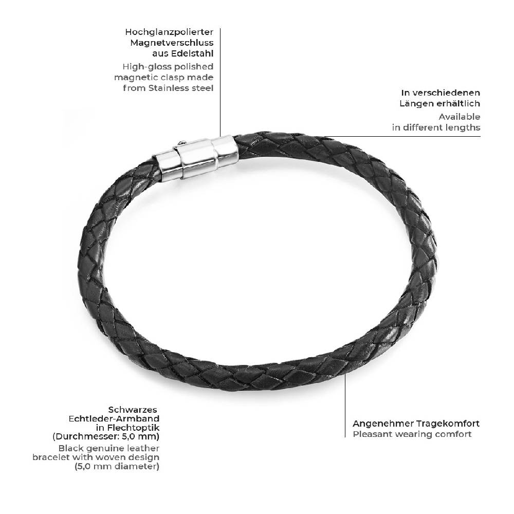 Rafaela Donata Armband schwarz Fabrikladen