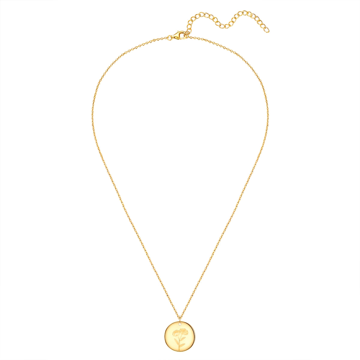 Rafaela Donata Kette mit Anhänger Sterling Silber gelbgold Sonderangebot