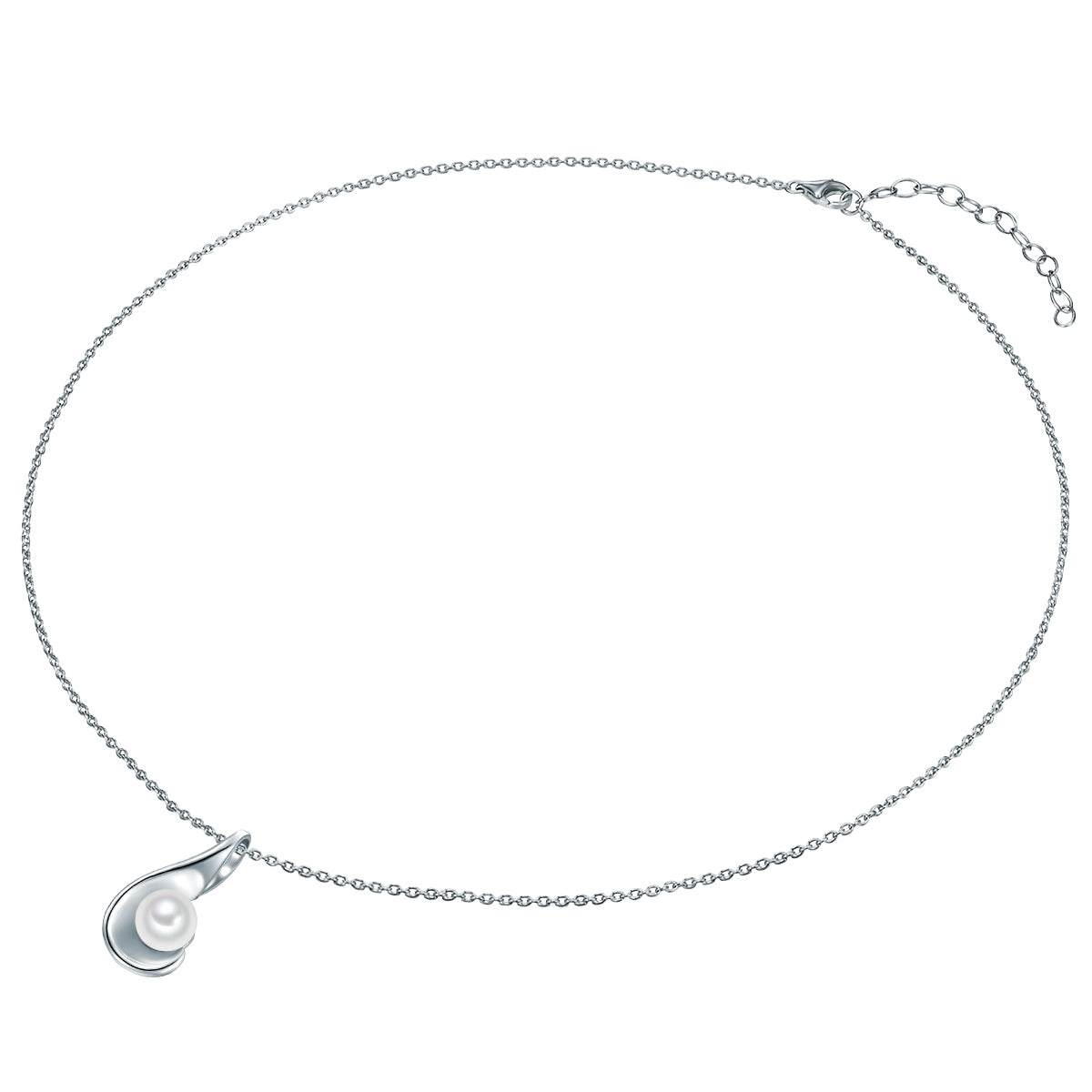 Rafaela Donata Kette mit Anhänger Sterling Silber Süßwasser-Zuchtperle weiß Online Shopping