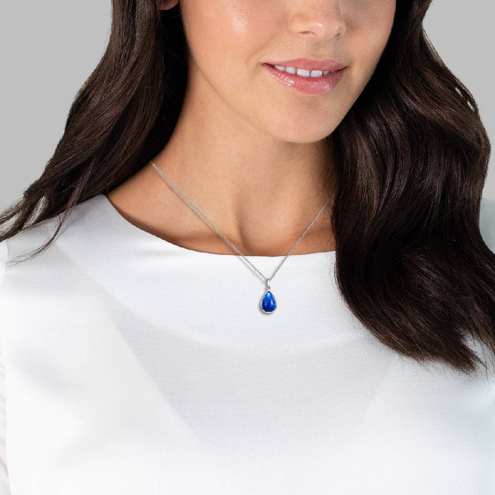 Rafaela Donata Kette mit Anhänger Sterling Silber Lapislazuli Preisnachlass