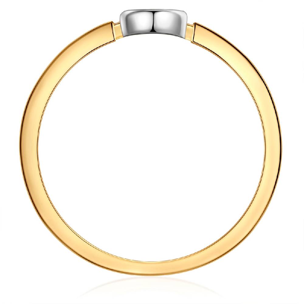 Rafaela Donata Ring Sterling Silber bicolor Zirkonia weiß Letzter Tag