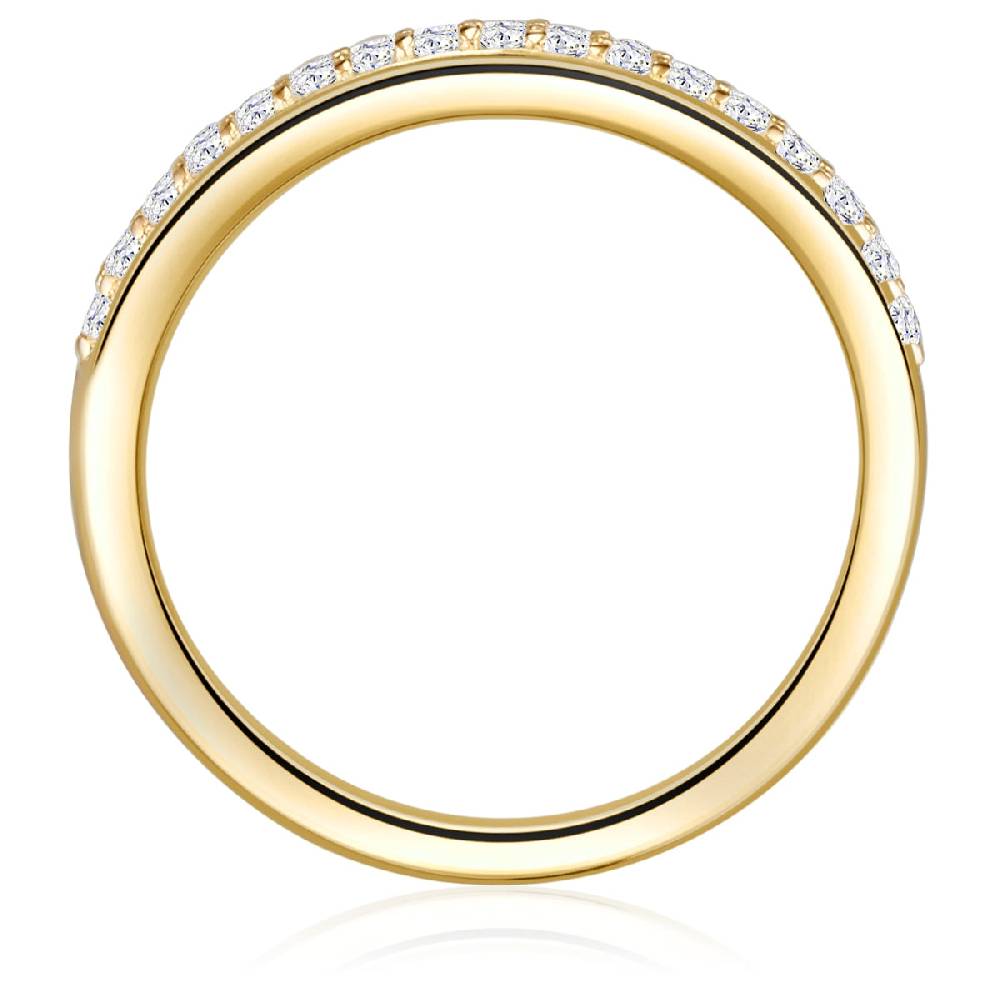 Rafaela Donata Ring Sterling Silber gelbgold Zirkonia weiß Nur für heute