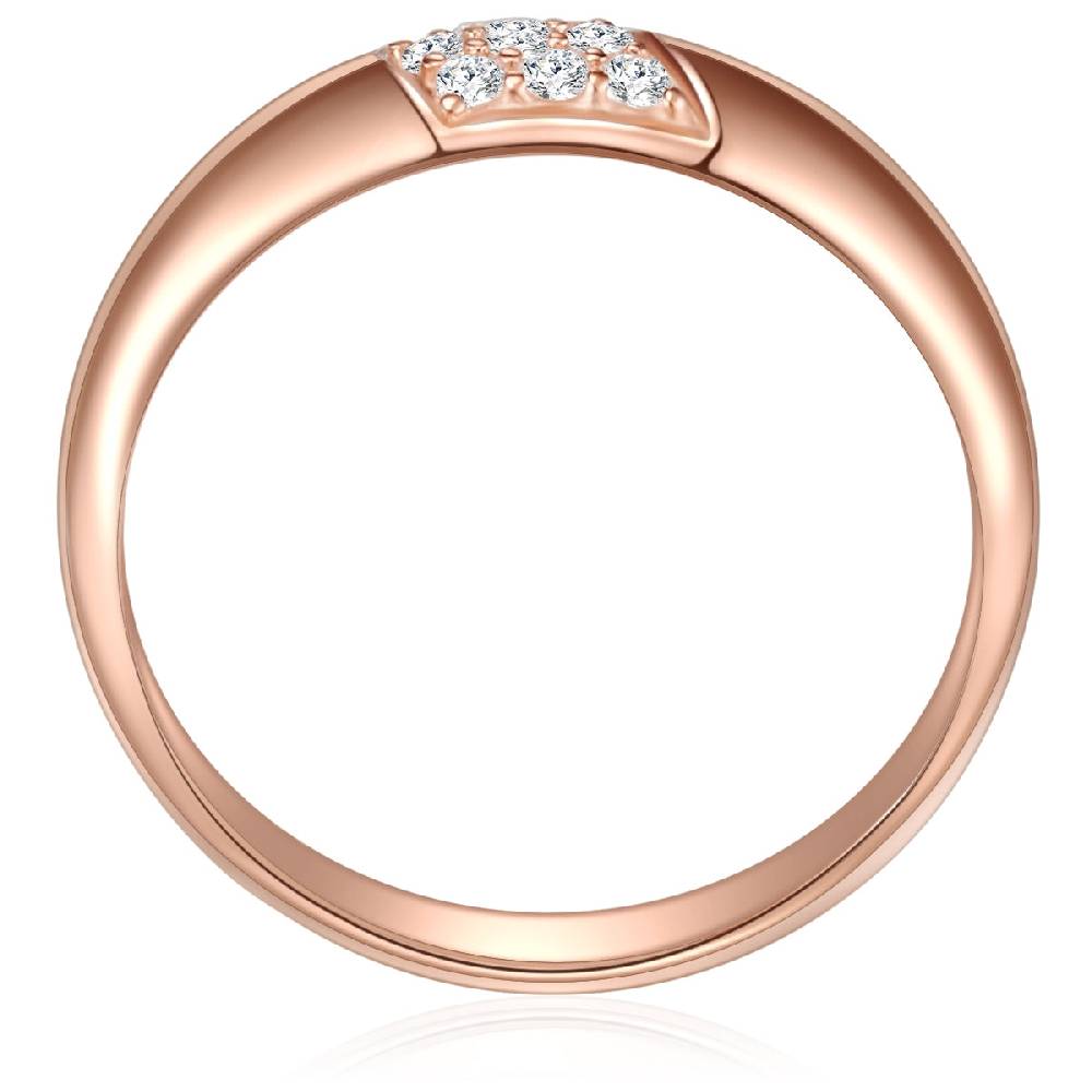 Rafaela Donata Ring Sterling Silber roségold Zirkonia weiß Nur noch ein Tag übrig