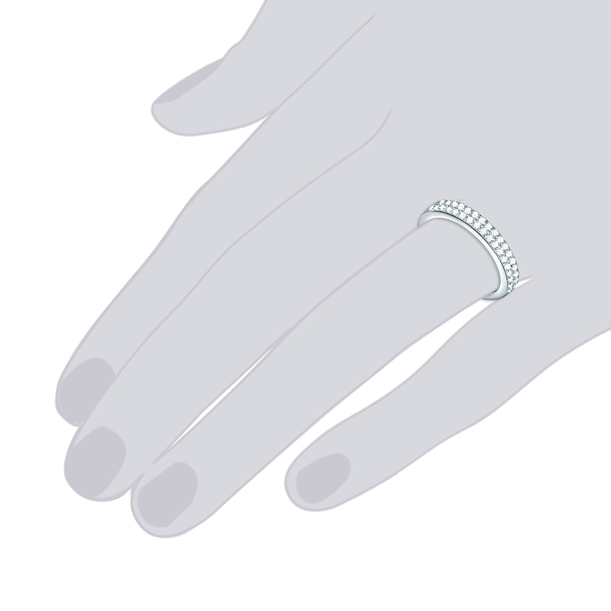 Rafaela Donata Ring Sterling Silber Zirkonia weiß Kostenloser Versand international