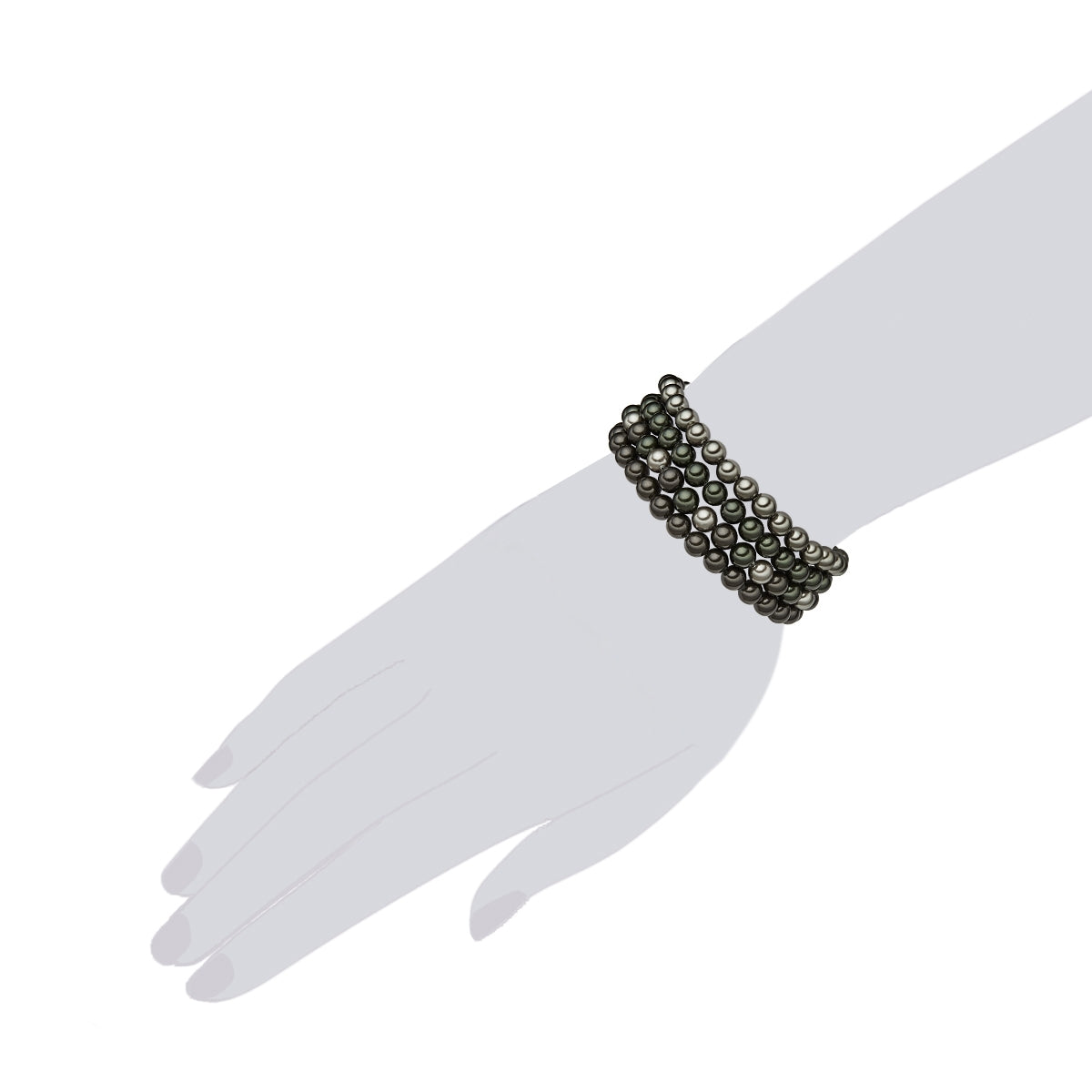 Rafaela Donata 4er Set Armbänder Muschelkernperle multicolor Black Friday Preise