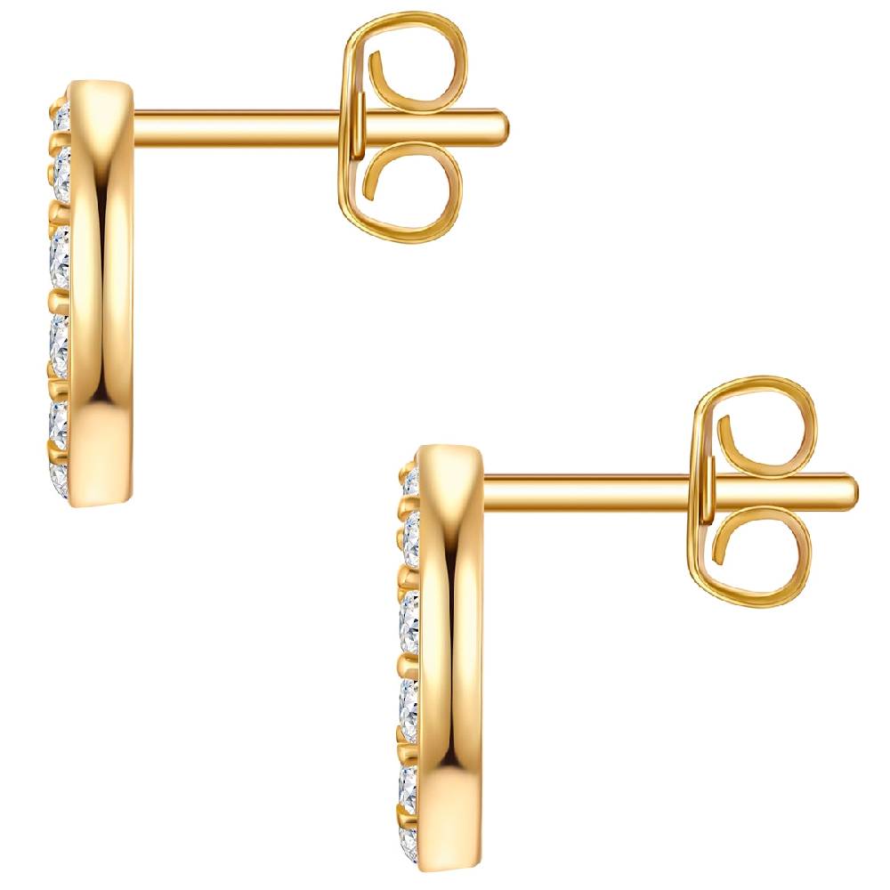 Rafaela Donata Ohrstecker Sterling Silber gelbgold Zirkonia weiß Günstig kaufen