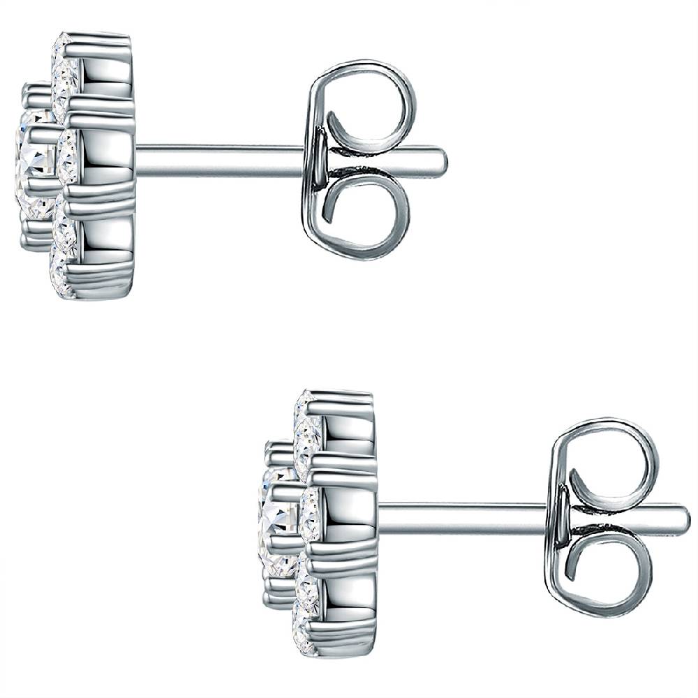 Rafaela Donata Ohrstecker Sterling Silber verziert mit Kristallen von Swarovski® weiß Flash Sale