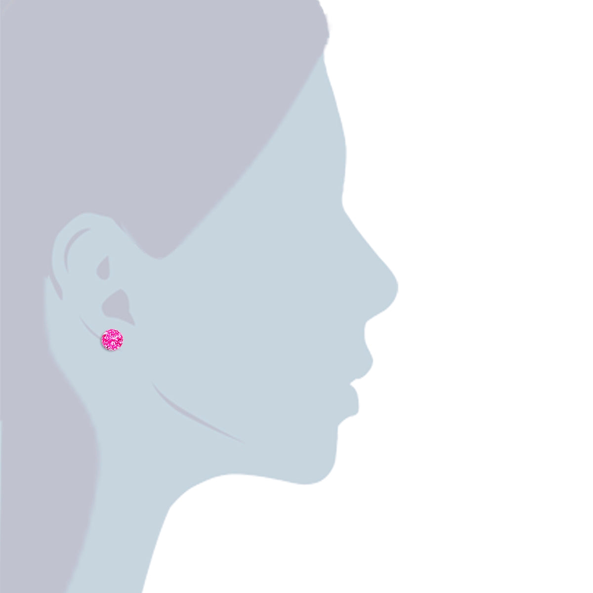 Rafaela Donata Ohrstecker Sterling Silber verziert mit Kristallen von Swarovski® rosa Begrenztes Angebot