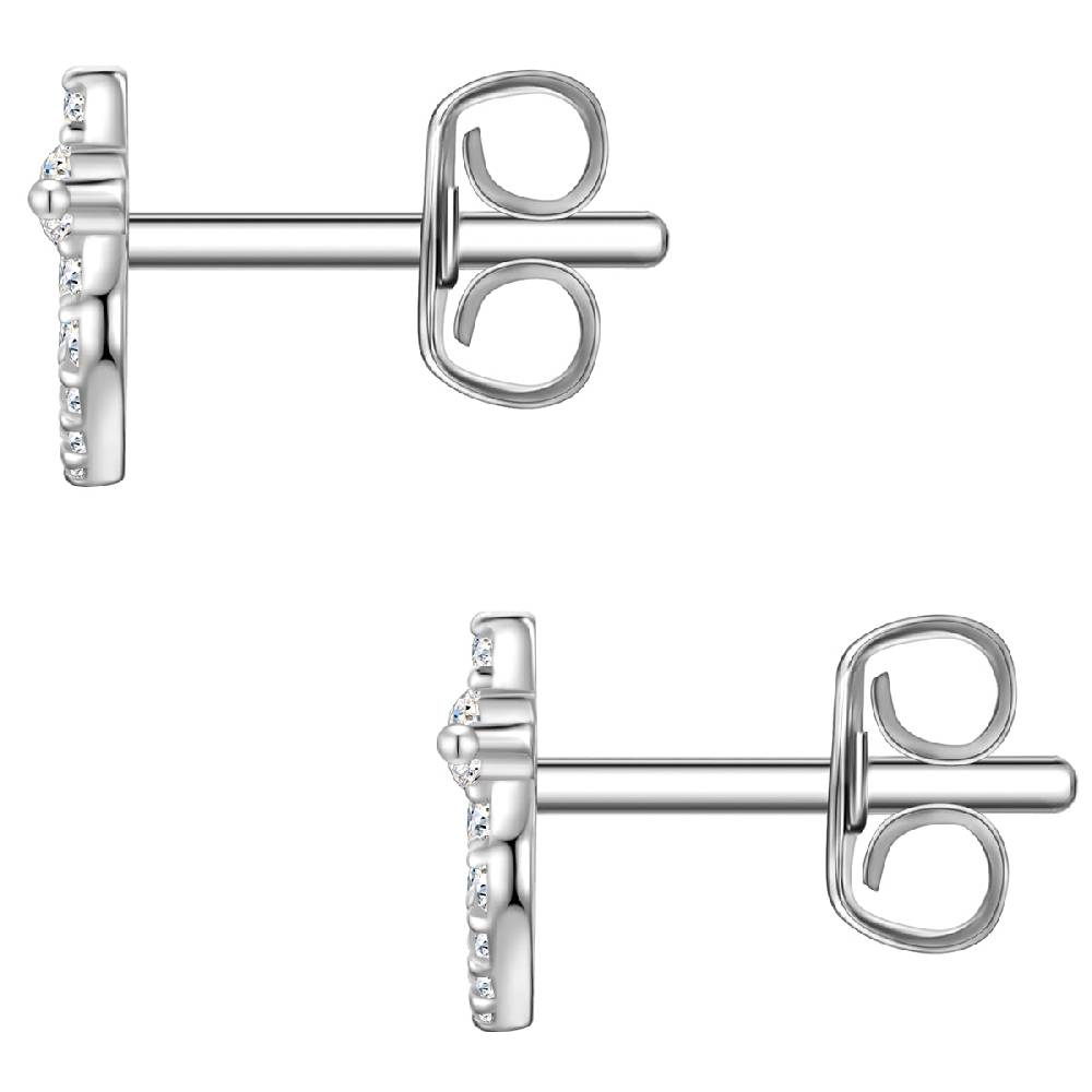 Rafaela Donata Ohrstecker Sterling Silber Zirkonia weiß Top Angebot