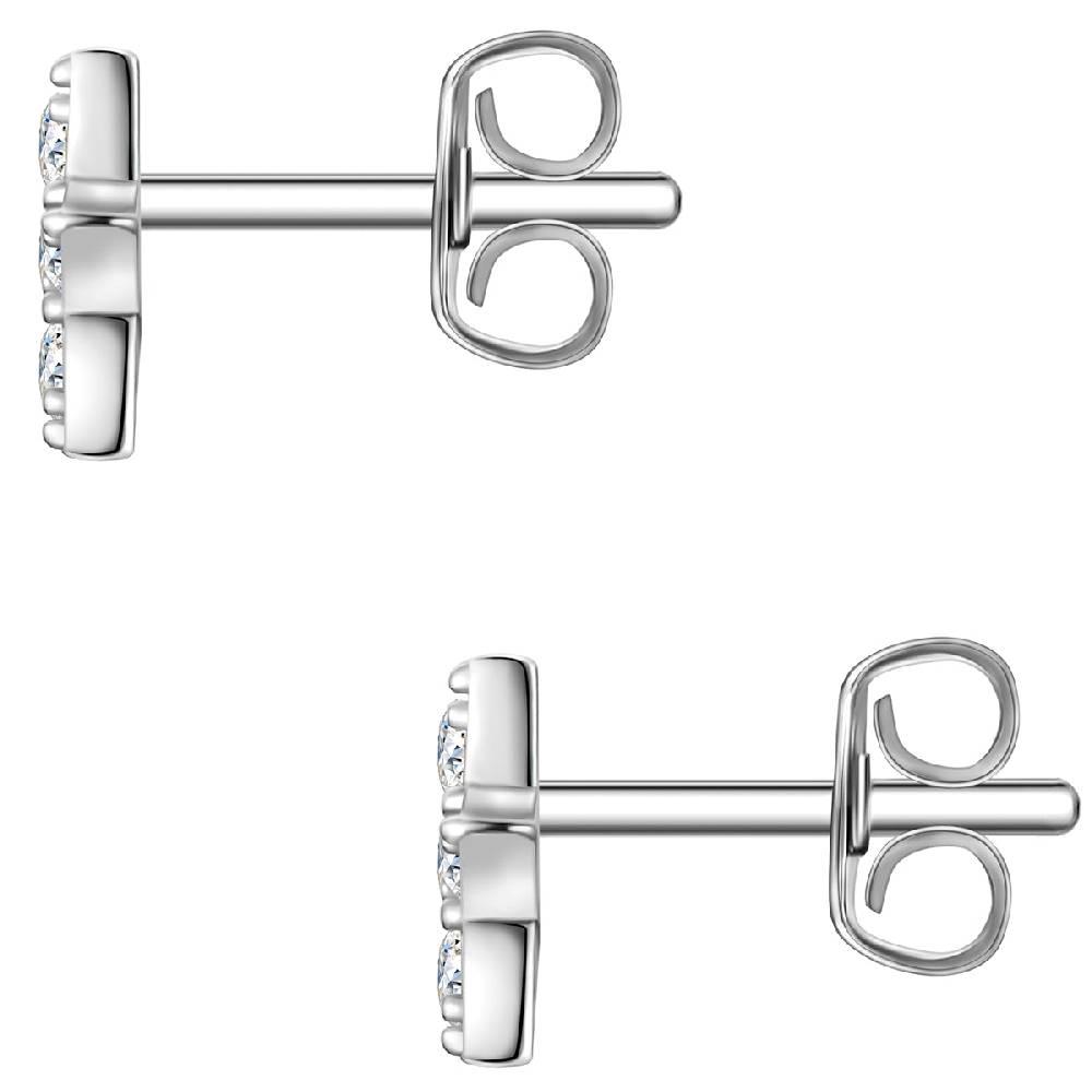 Rafaela Donata Ohrstecker Sterling Silber Zirkonia weiß Online Outlet