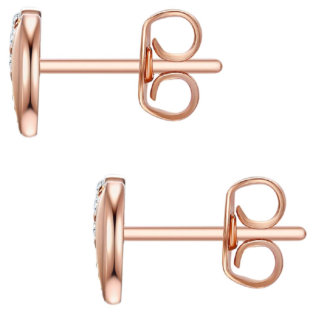 Rafaela Donata Ohrstecker Sterling Silber roségold Zirkonia weiß Riesige Ersparnisse