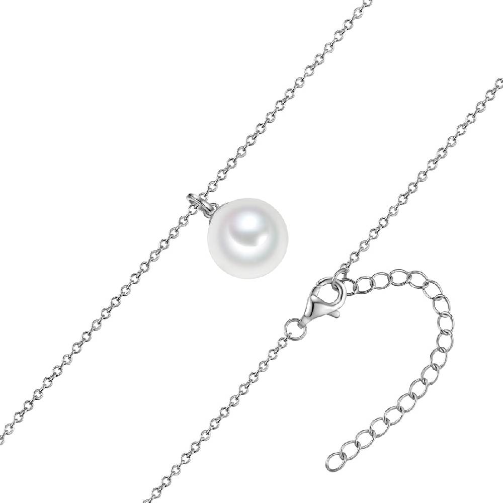 Rafaela Donata Kette mit Anhänger Sterling Silber Muschelkernperle weiß Letzte 3 Tage