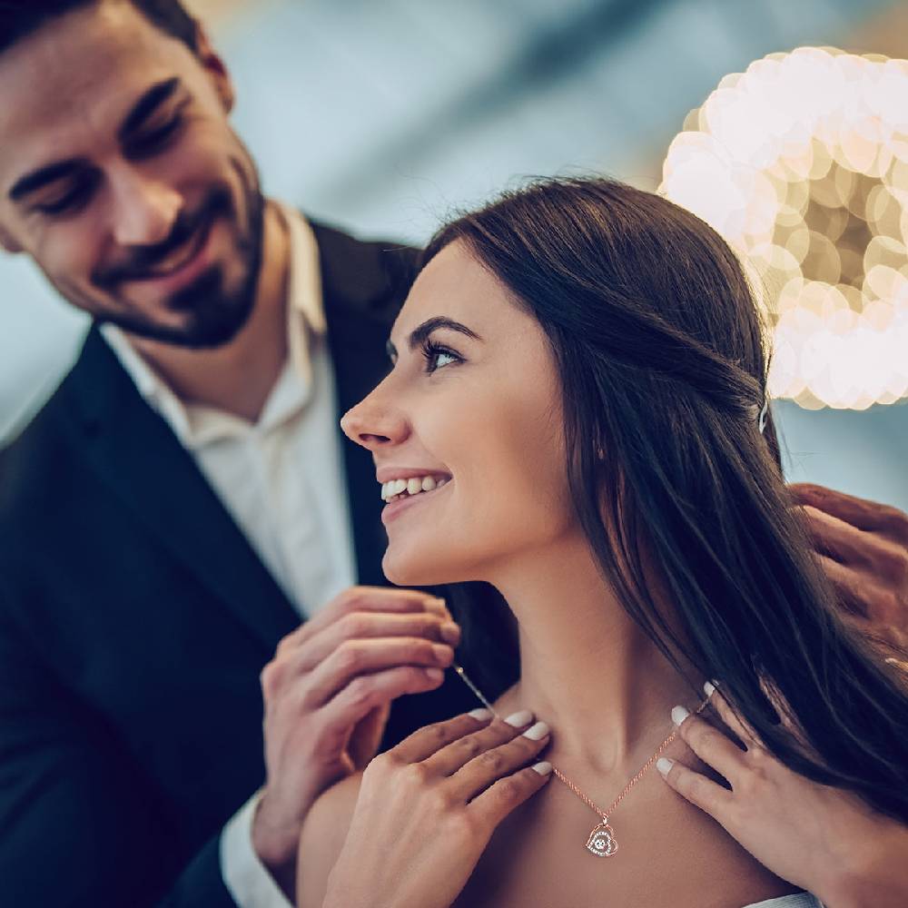 Rafaela Donata Kette mit Anhänger Sterling Silber roségold Zirkonia weiß Nur für heute