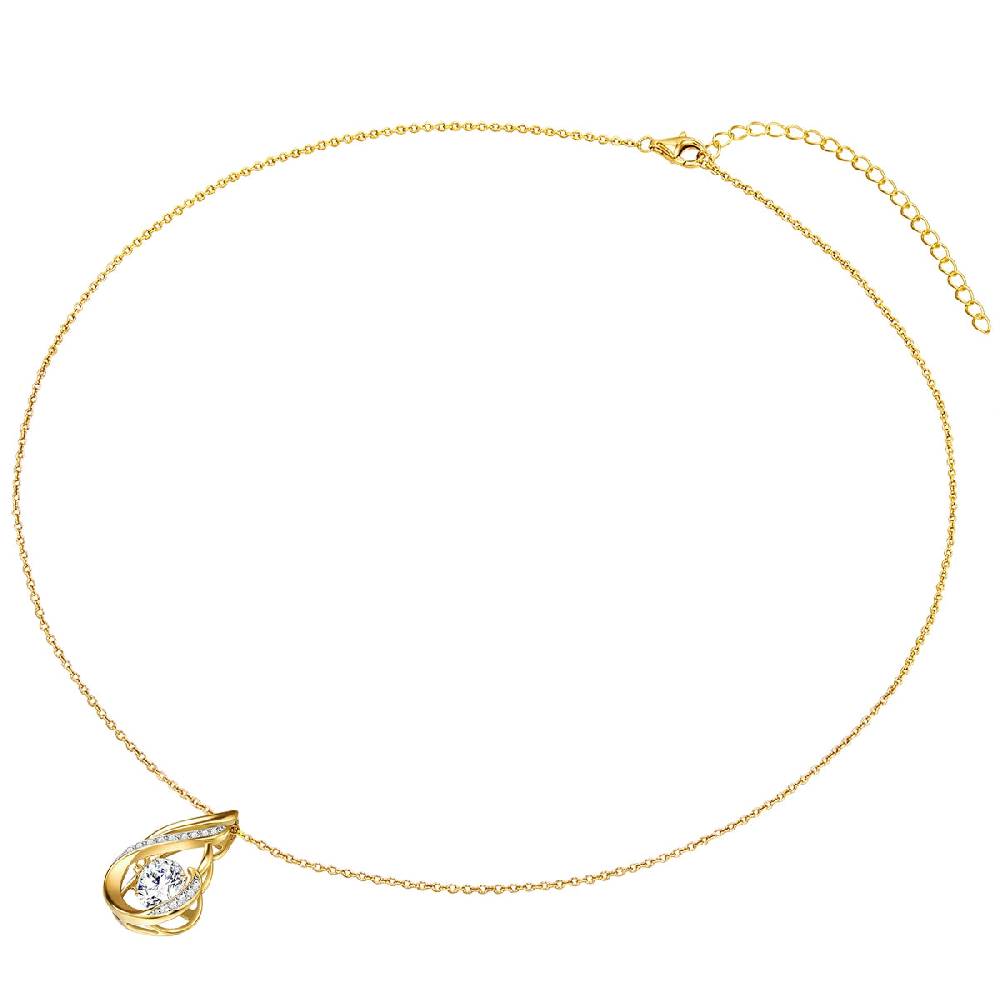 Rafaela Donata Kette mit Anhänger Sterling Silber gelbgold Zirkonia weiß Sonderangebot der Fabrik