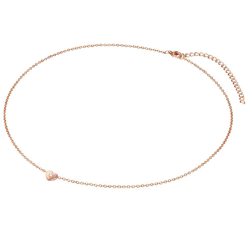 Rafaela Donata Kette mit Anhänger Sterling Silber roségold Zirkonia weiß 50% Rabatt mit kostenlosem Versand