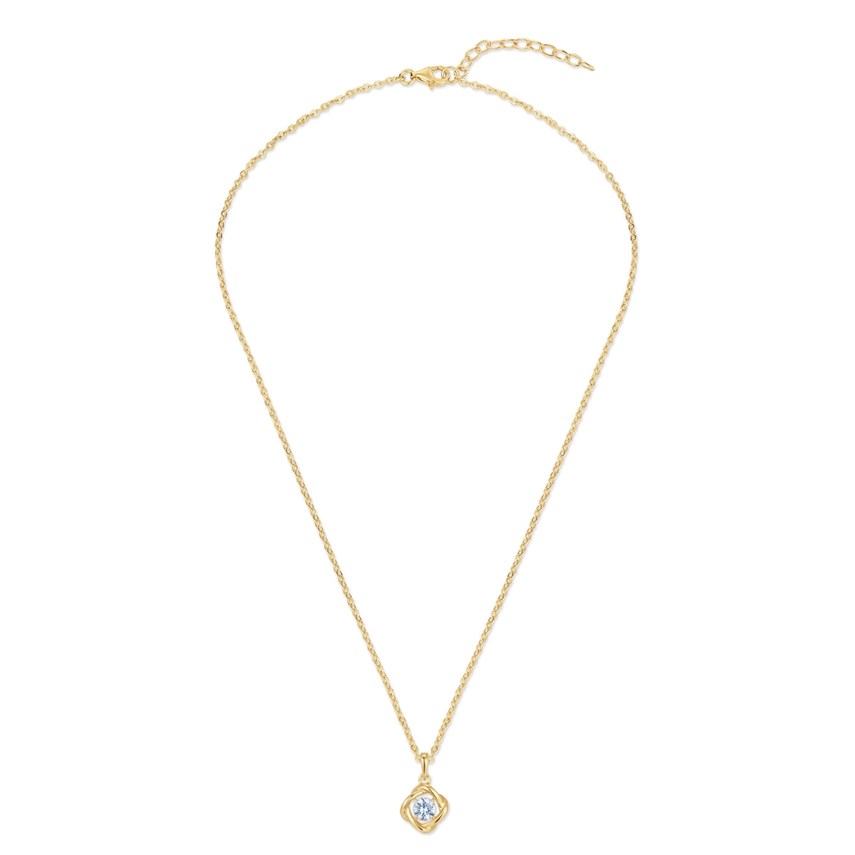 Rafaela Donata Kette mit Anhänger Sterling Silber gelbgold Spinell (synth.) blau Outlet