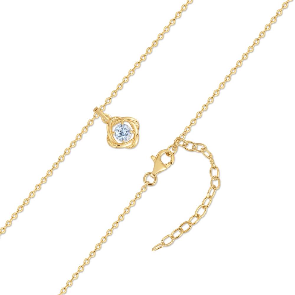 Rafaela Donata Kette mit Anhänger Sterling Silber gelbgold Spinell (synth.) blau Outlet