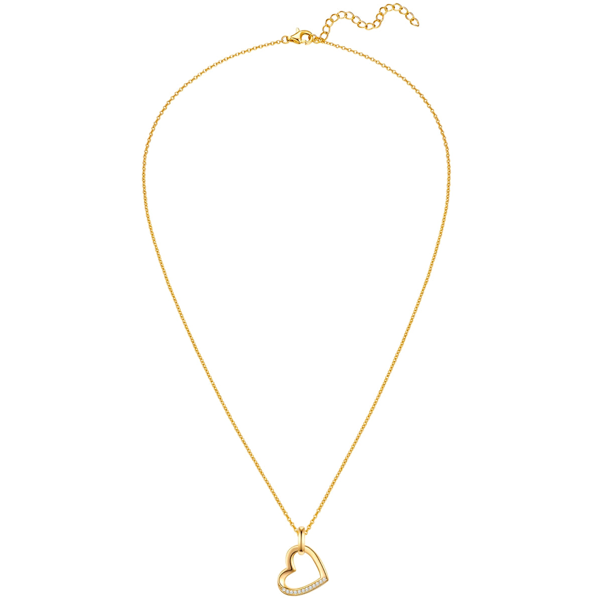 Rafaela Donata Kette mit Anhänger Sterling Silber gelbgold Zirkonia weiß Sonderangebot