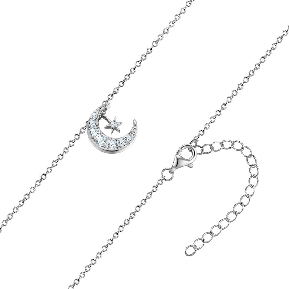 Rafaela Donata Kette mit Anhänger Sterling Silber Zirkonia weiß Rabatt