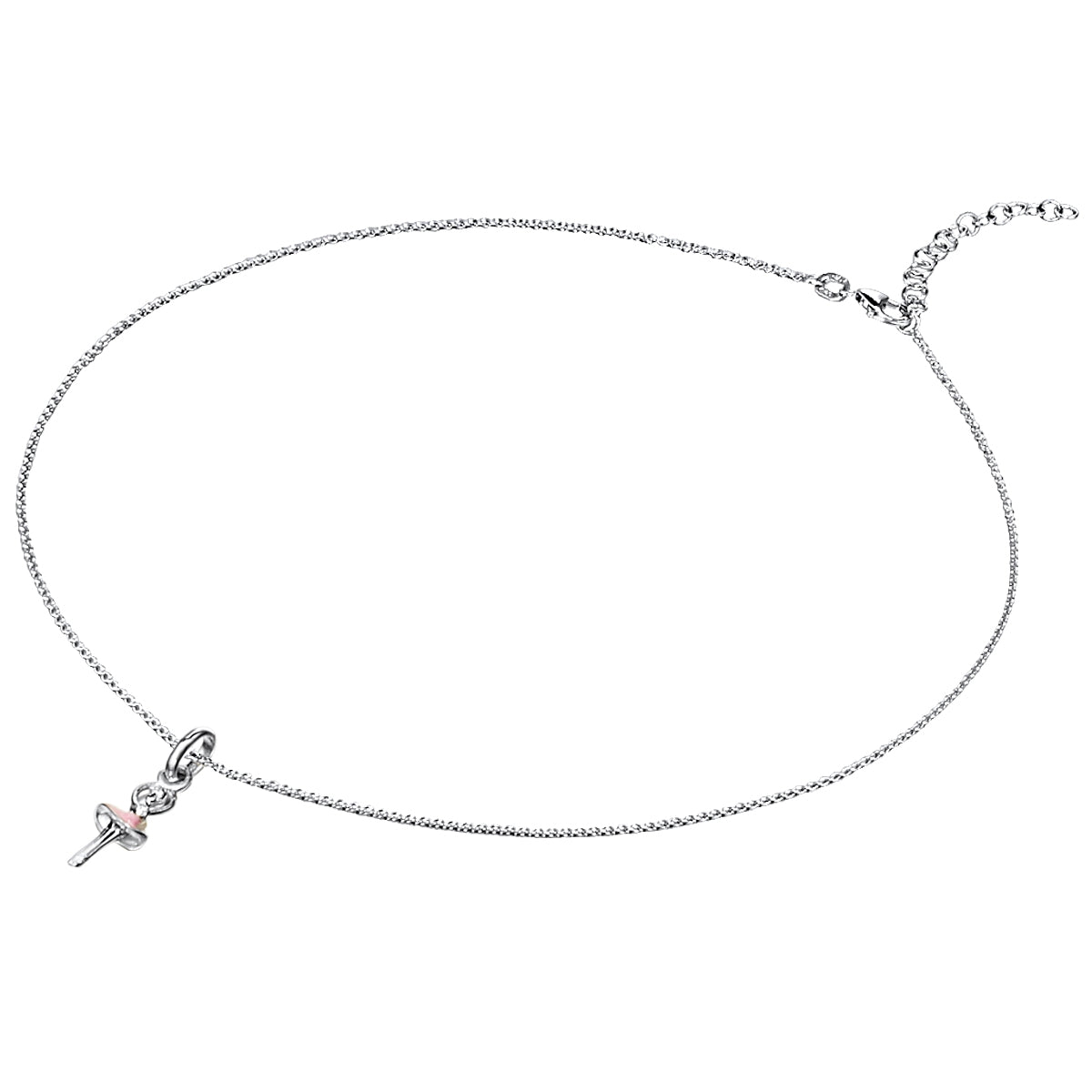 Rafaela Donata Kette mit Anhänger Sterling Silber Emaille rosa Günstig kaufen