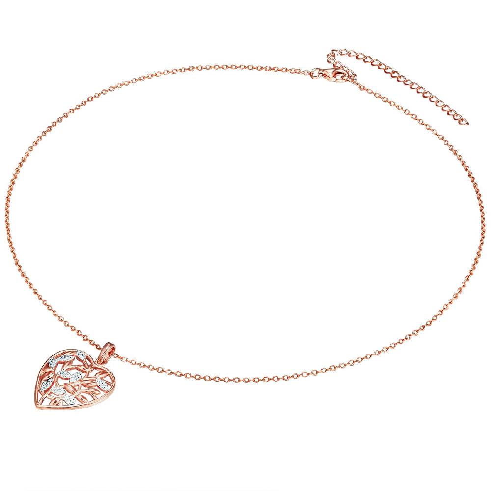 Rafaela Donata Kette mit Anhänger Sterling Silber roségold Zirkonia weiß Preisnachlass