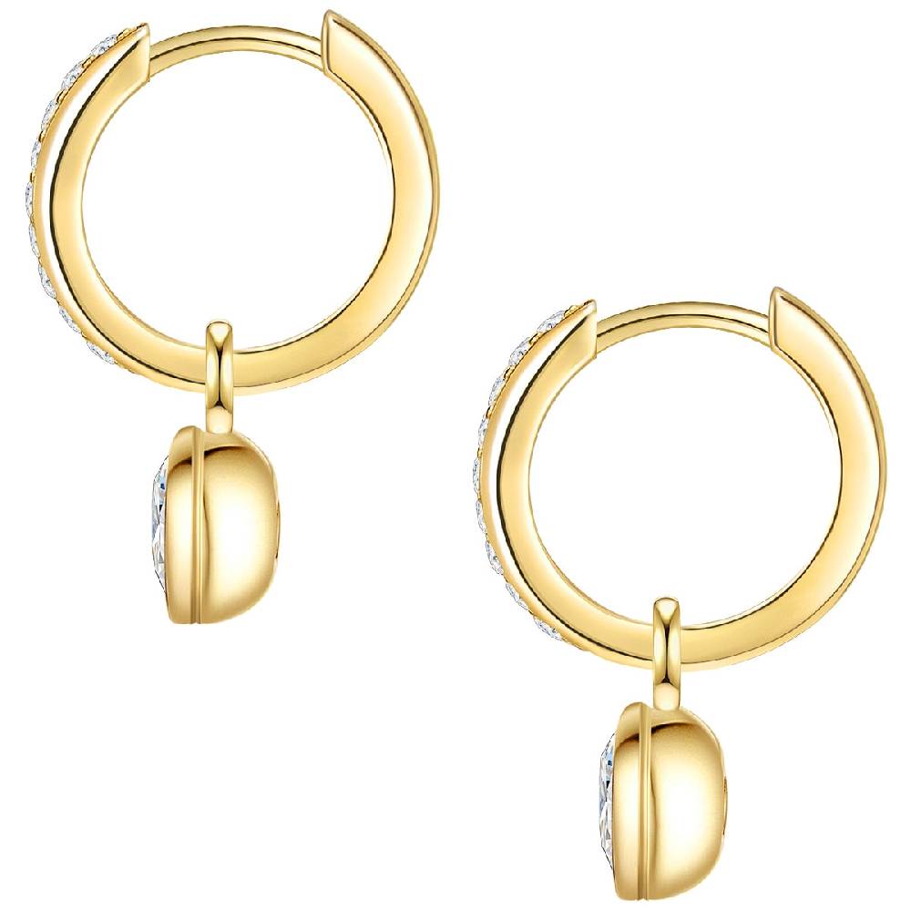 Rafaela Donata Creolen Sterling Silber gelbgold Zirkonia weiß Neueste Stile