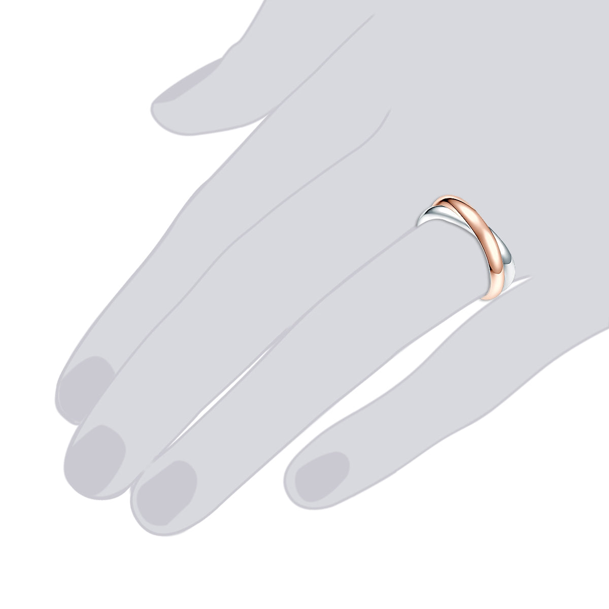 Rafaela Donata Ring Sterling Silber bi-Color Fabrikladen