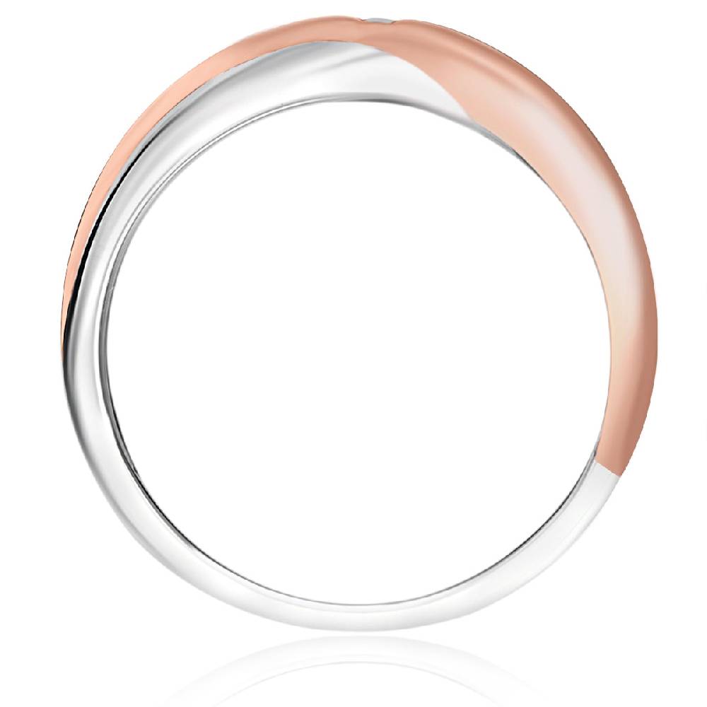 Rafaela Donata Ring Sterling Silber bi-Color Diamant weiß Speichern exportieren