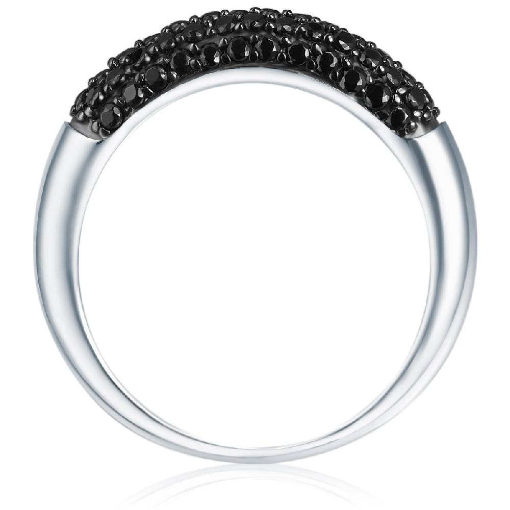 Rafaela Donata Ring Sterling Silber Zirkonia schwarz Im Verkauf