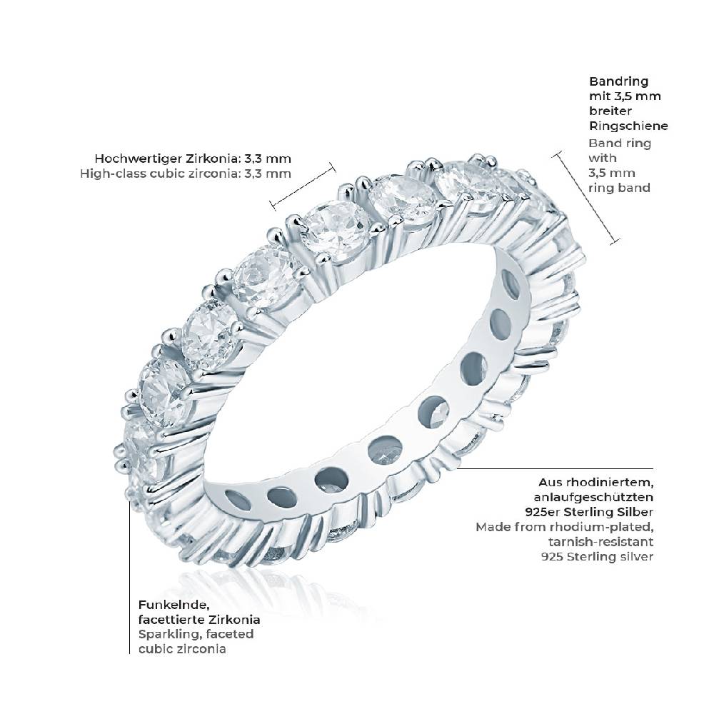 Rafaela Donata Ring Sterling Silber Zirkonia weiß 2025
