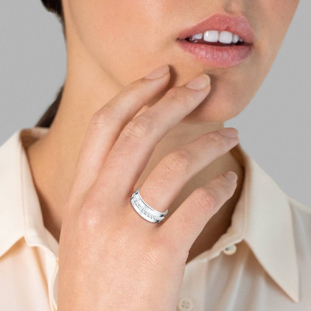 Rafaela Donata Ring Sterling Silber Zirkonia weiß Großer Ausverkauf