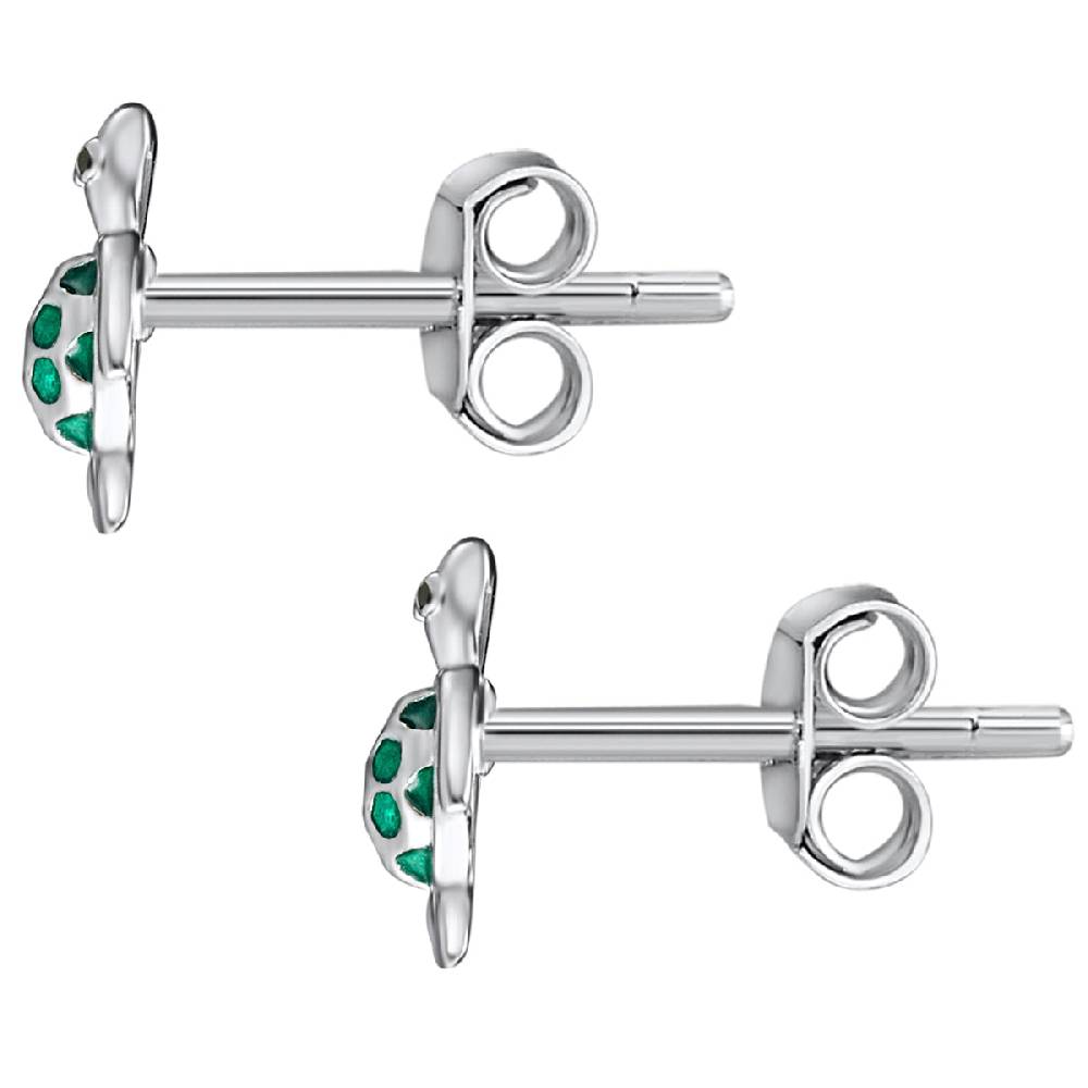 Rafaela Donata Ohrstecker Sterling Silber Emaille grün Begrenztes Angebot