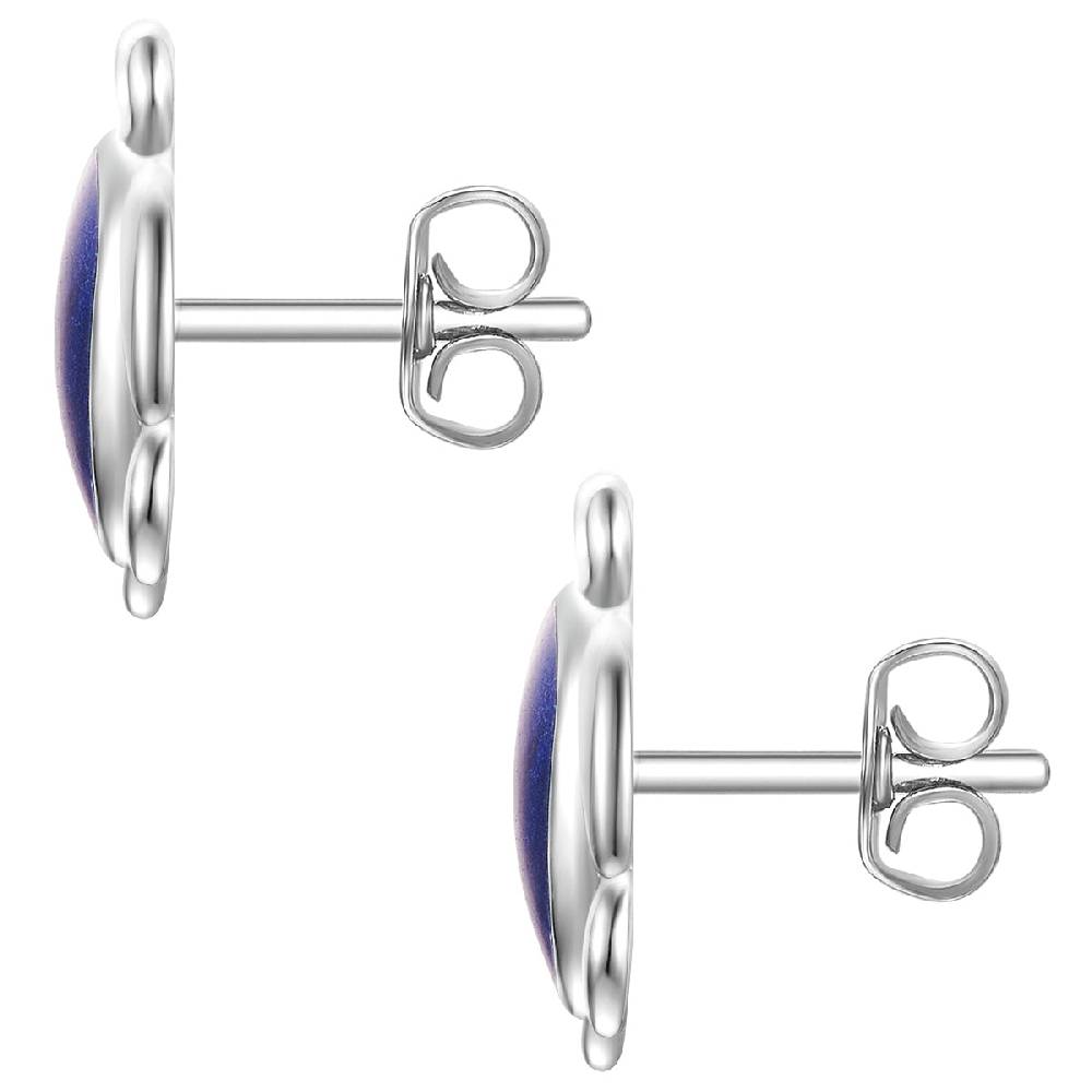Rafaela Donata Ohrstecker Sterling Silber Emaille blau Exklusivangebot