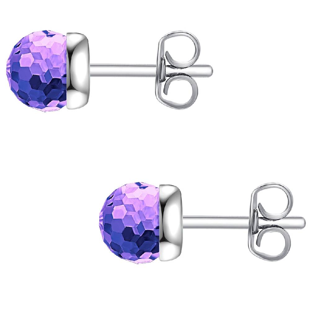 Rafaela Donata Ohrstecker Sterling Silber verziert mit Kristallen von Swarovski® lila Black Friday