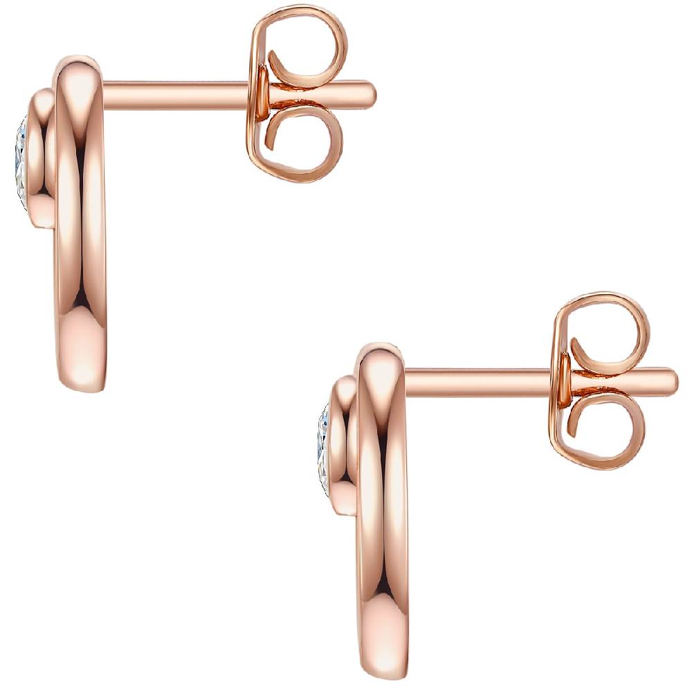 Rafaela Donata Ohrstecker Sterling Silber roségold Zirkonia weiß Heißer Verkauf