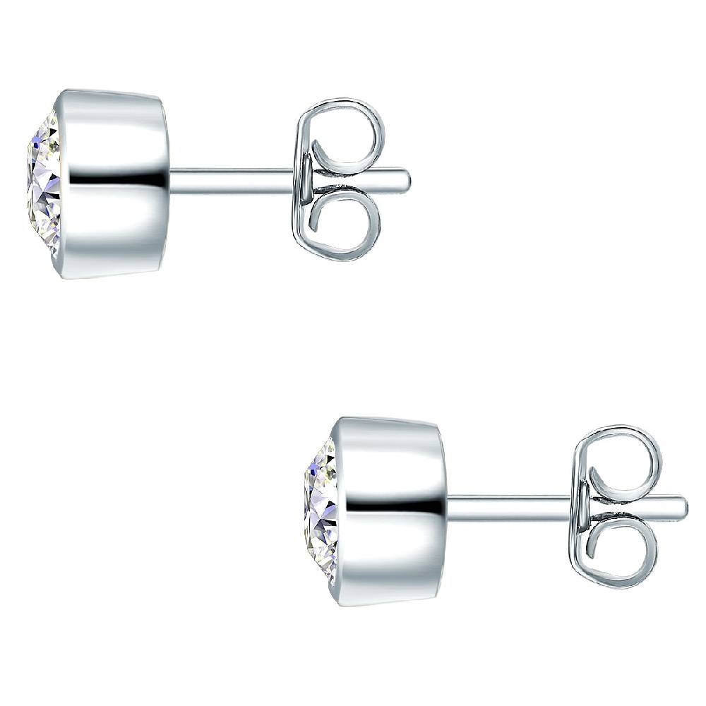 Rafaela Donata Set (Kette+Ohrstecker) Sterling Silber verziert mit Kristallen von Swarovski® weiß Große Rabatte