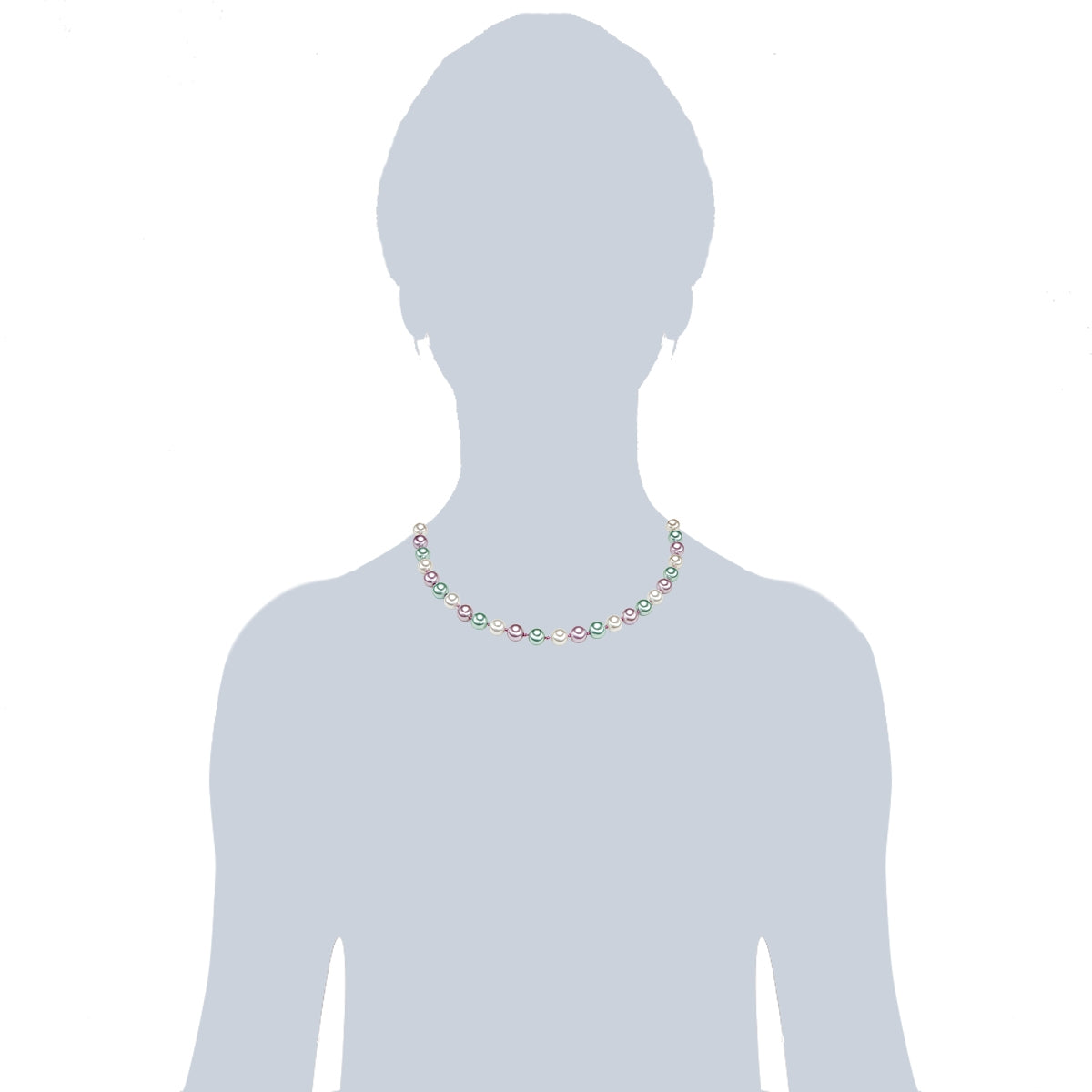 Rafaela Donata Kette Sterling Silber Muschelkernperle multicolor Räumungsverkauf
