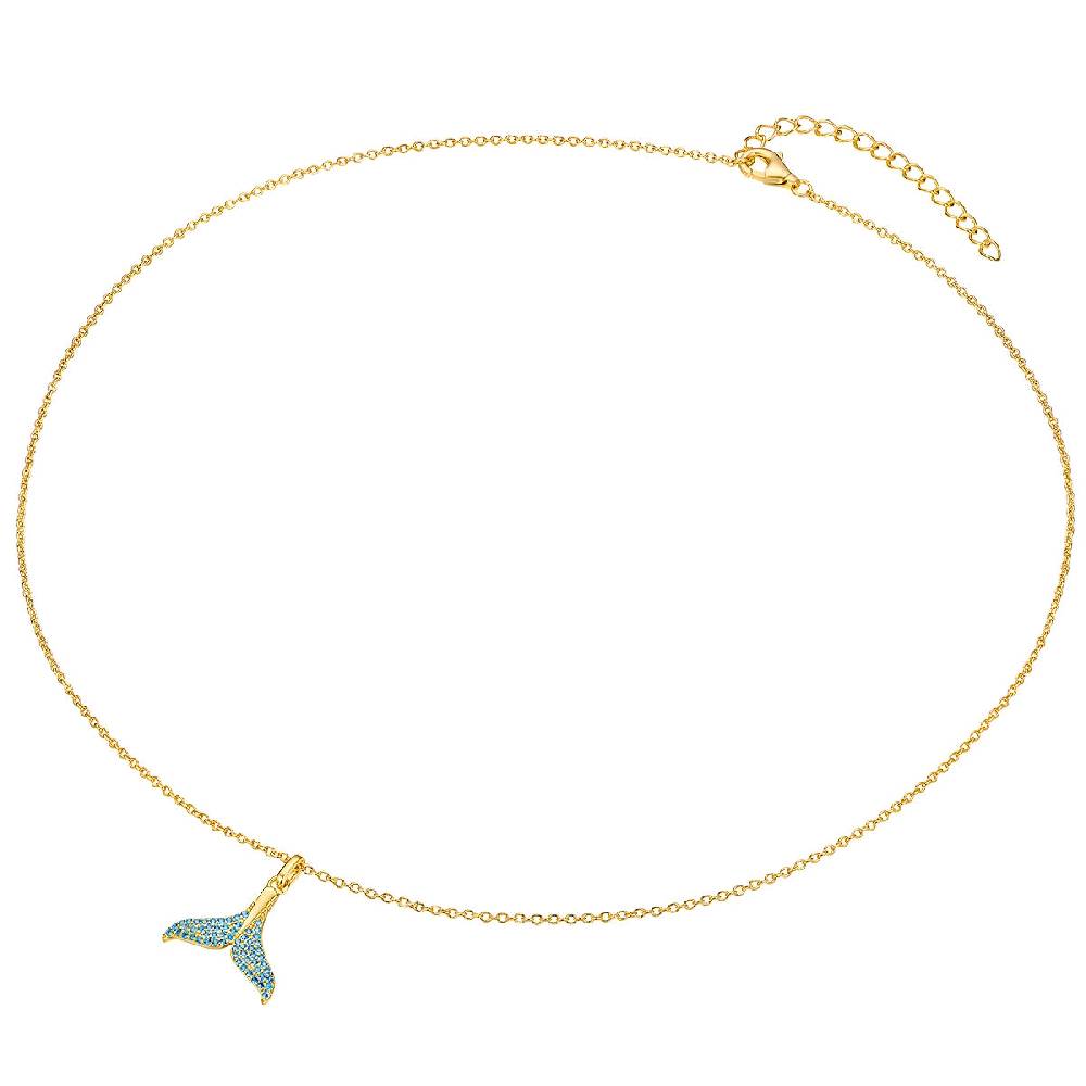 Rafaela Donata Kette mit Anhänger Sterling Silber gelbgold Zirkonia weiß Kauf eins, bekomm eins gratis