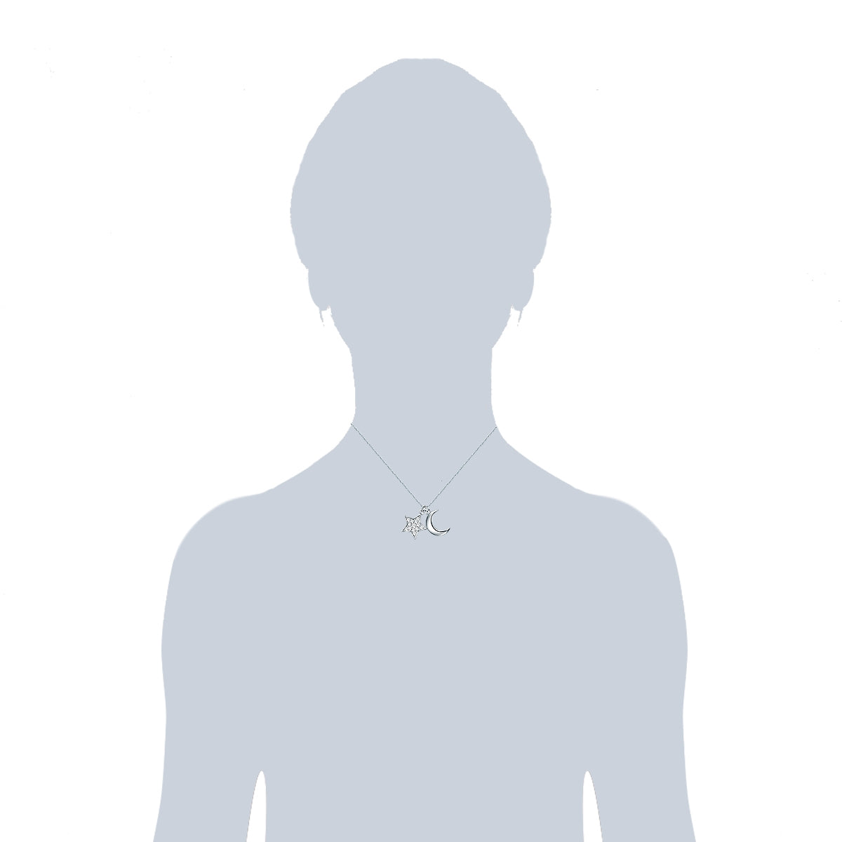 Rafaela Donata Kette mit Anhänger Sterling Silber verziert mit Kristallen von Swarovski® weiß Neueste Stile