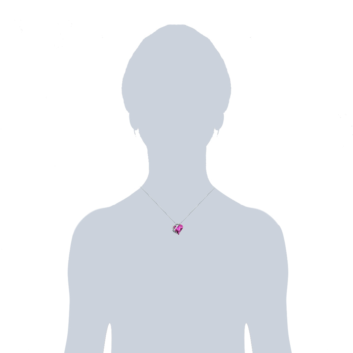 Rafaela Donata Kette mit Anhänger Sterling Silber verziert mit Kristallen von Swarovski® amethyst weiß Bis zu 60% Rabatt