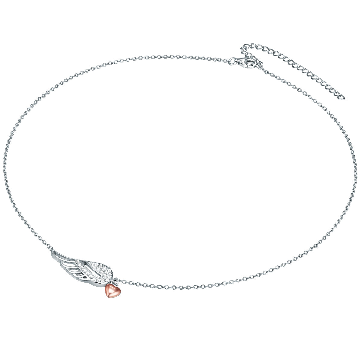 Rafaela Donata Kette mit Anhänger Sterling Silber bi-Color Zirkonia weiß zollfrei