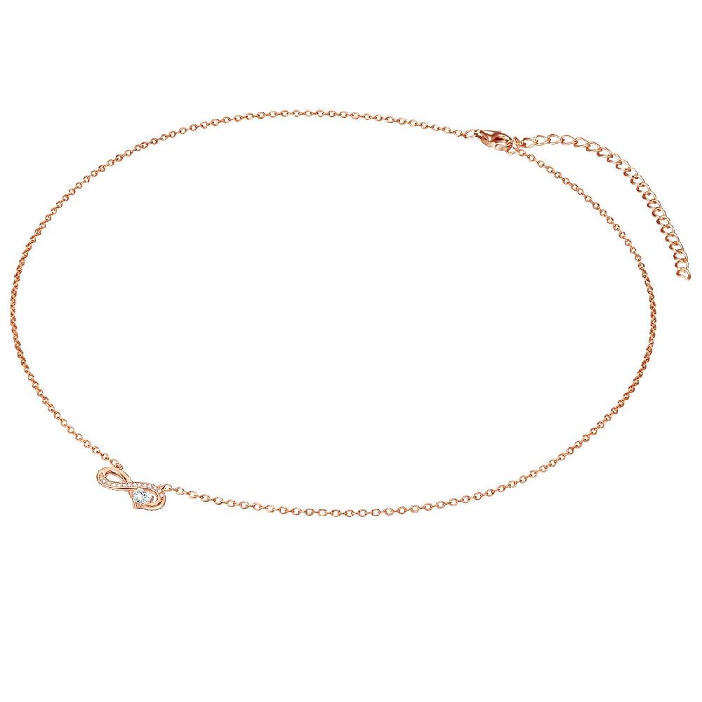 Rafaela Donata Kette mit Anhänger Sterling Silber roségold Zirkonia weiß Auslauf