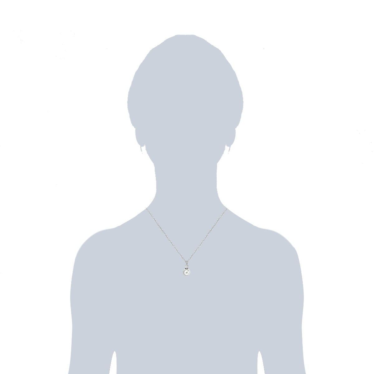 Rafaela Donata Kette mit Anhänger Sterling Silber Perle (synth.) weiß Zirkonia weiß Verkauf
