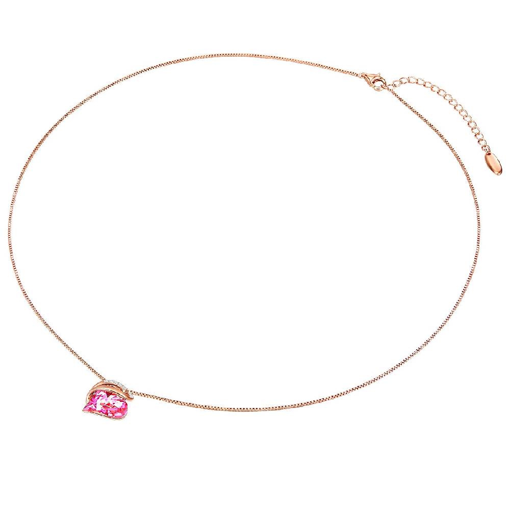 Rafaela Donata Kette mit Anhänger Sterling Silber roségold verziert mit Kristallen von Swarovski® Rosa weiß Sonderangebot