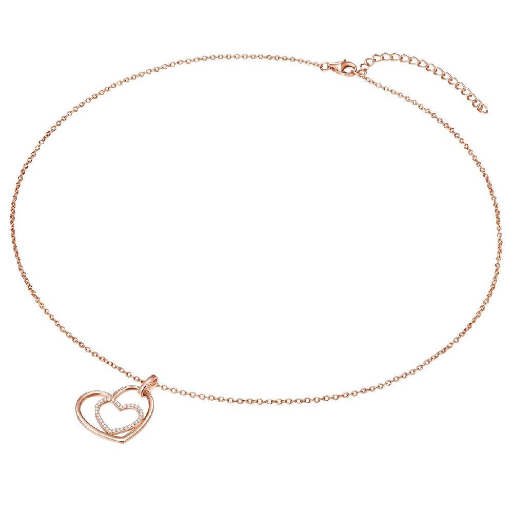 Rafaela Donata Kette mit Anhänger Sterling Silber roségold Zirkonia weiß Großer Ausverkauf