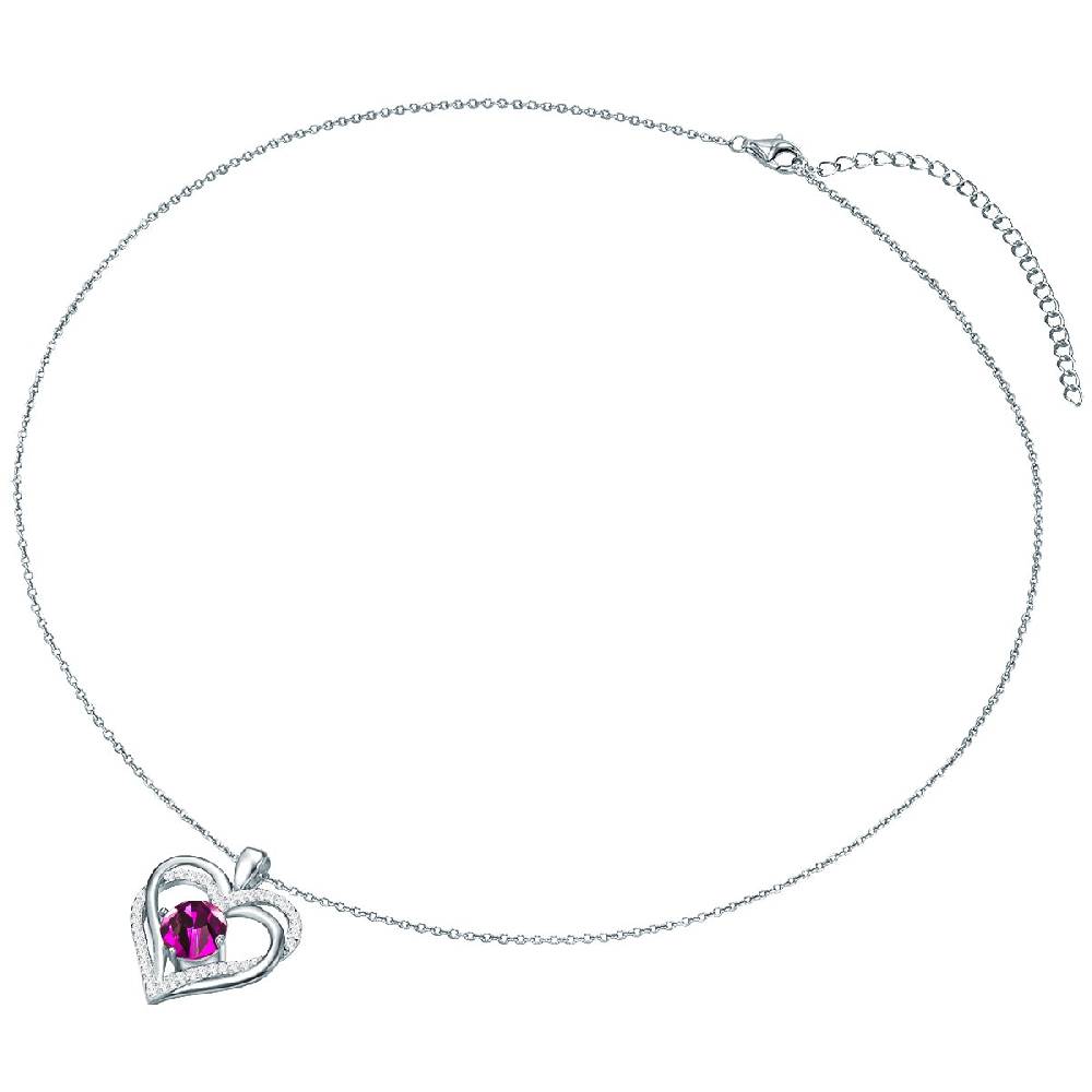 Rafaela Donata Kette mit Anhänger Sterling Silber verziert mit Kristallen von Swarovski® amethyst Zirkonia weiß Flash Sale